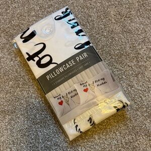 White llama Pillowcase Pair